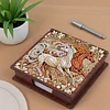 Wooden DIY Horse Diamond Painting Kit Note Box with 160 Papers for Office Desk