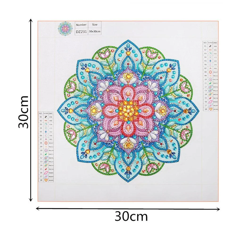 Diamond Painting - Special Shaped Drill - Mandala