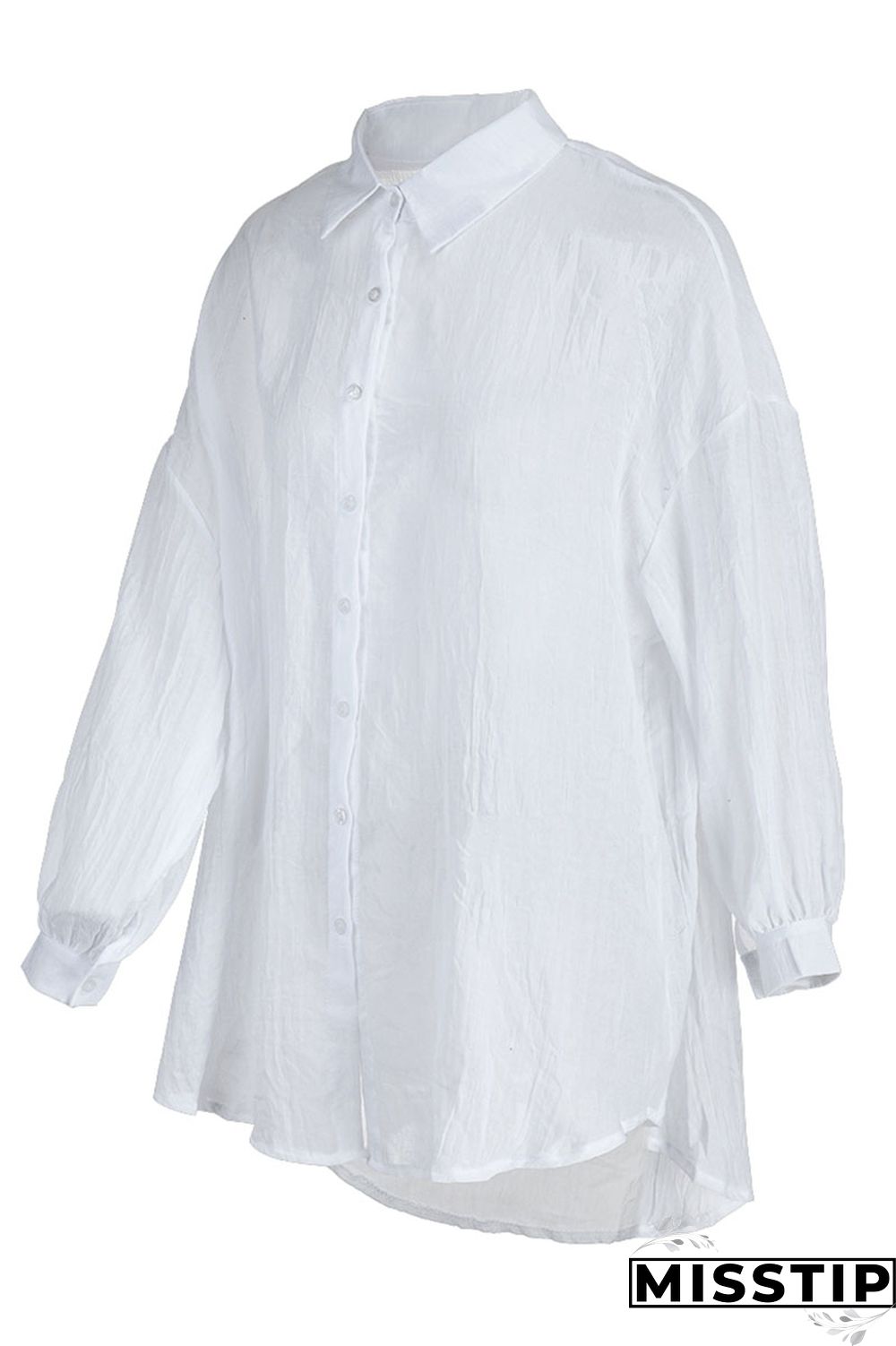 Black Casual Solid Patchwork Buckle Asymmetrical Turndown Collar Tops