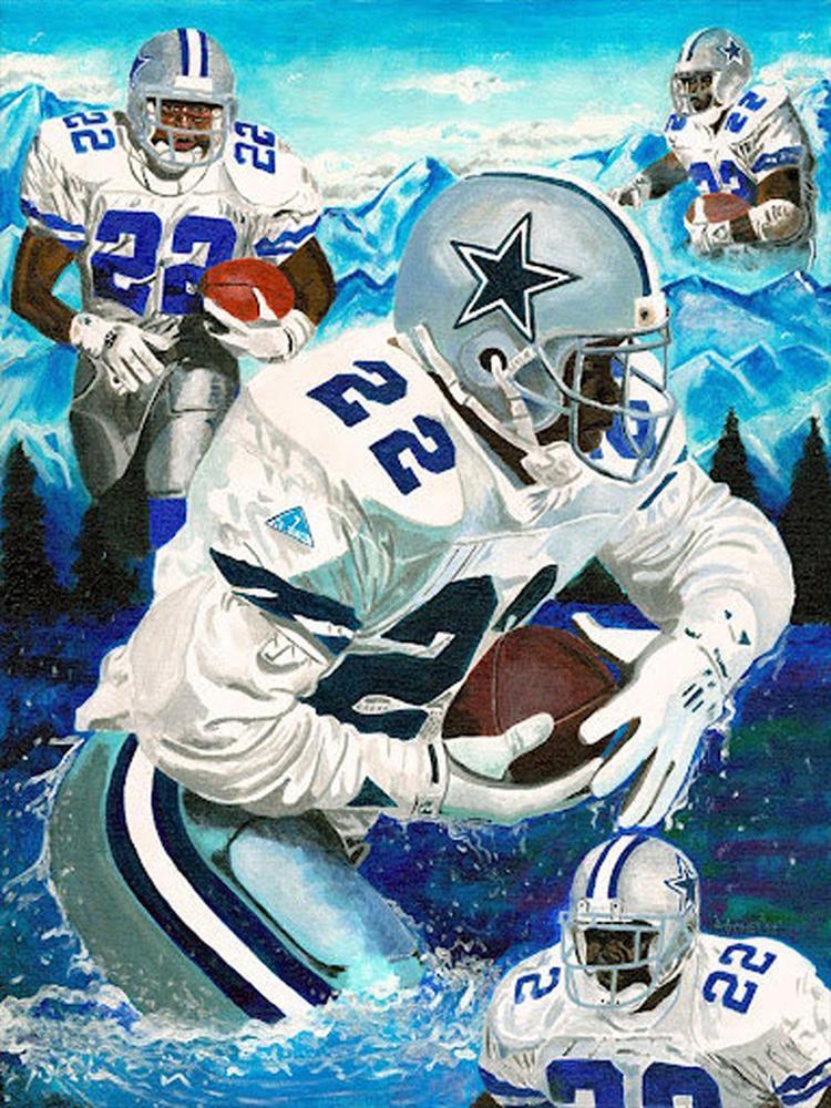 NFLDiamond PaintingDIY Round Full DrillDallas Cowboys