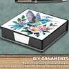 Boîte de notes d’art 5D en polycarbonate avec 160 feuilles de papier porte-bloc-notes (oiseau)