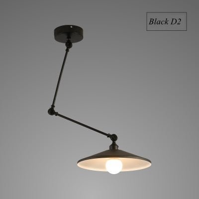Nordic DIY Personality  Pendant Lights  Folding Iron Lamp Hanging Lamp Bedroom Study Bar Restaurant  Creative Adjustable  Lights