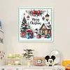 Christmas Cottage-14CT Stamped/Counted Cross Stitch 40*40cm/15.75*15.75in tapestrymarket