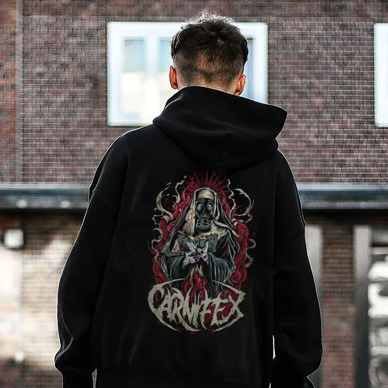 Carnifex Graphic Black Print Hoodie