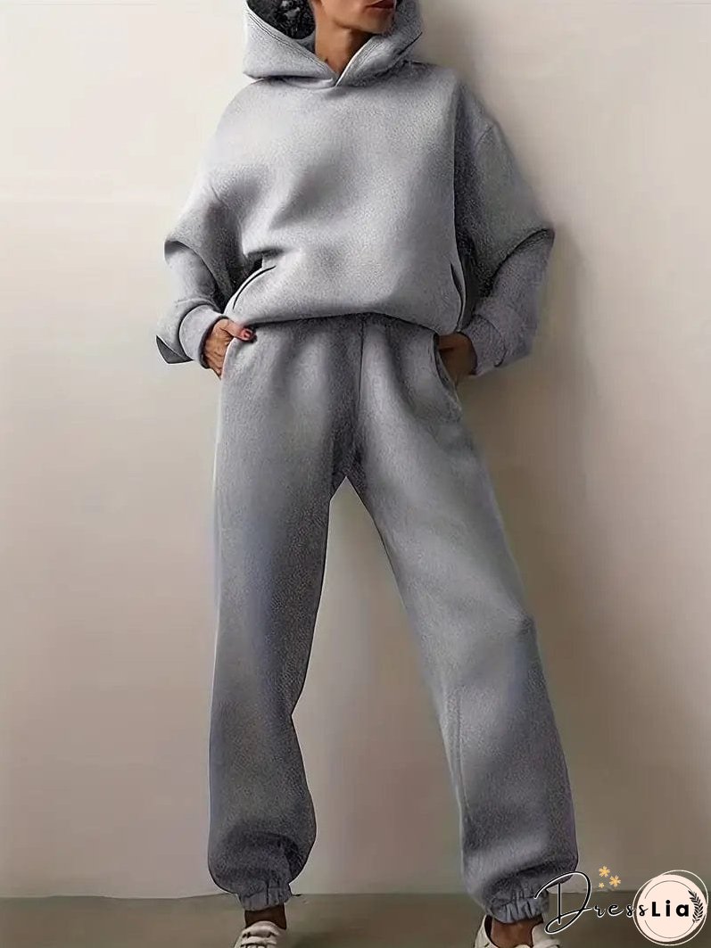 Hooded Sweatshirt and Jogger Pants Set