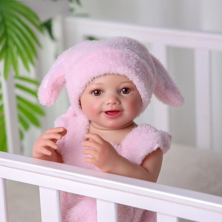 [Drink and Wet System]Babeside Smiling Sunny 17" Reborn Vinyl Baby Little Infant Girl Emotional Support Partner