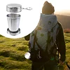 3-Pack Telescopic Stainless Steel Portable Outdoor Collapsible Cup with Metal Keychain for Travel, Camping, Picnic
