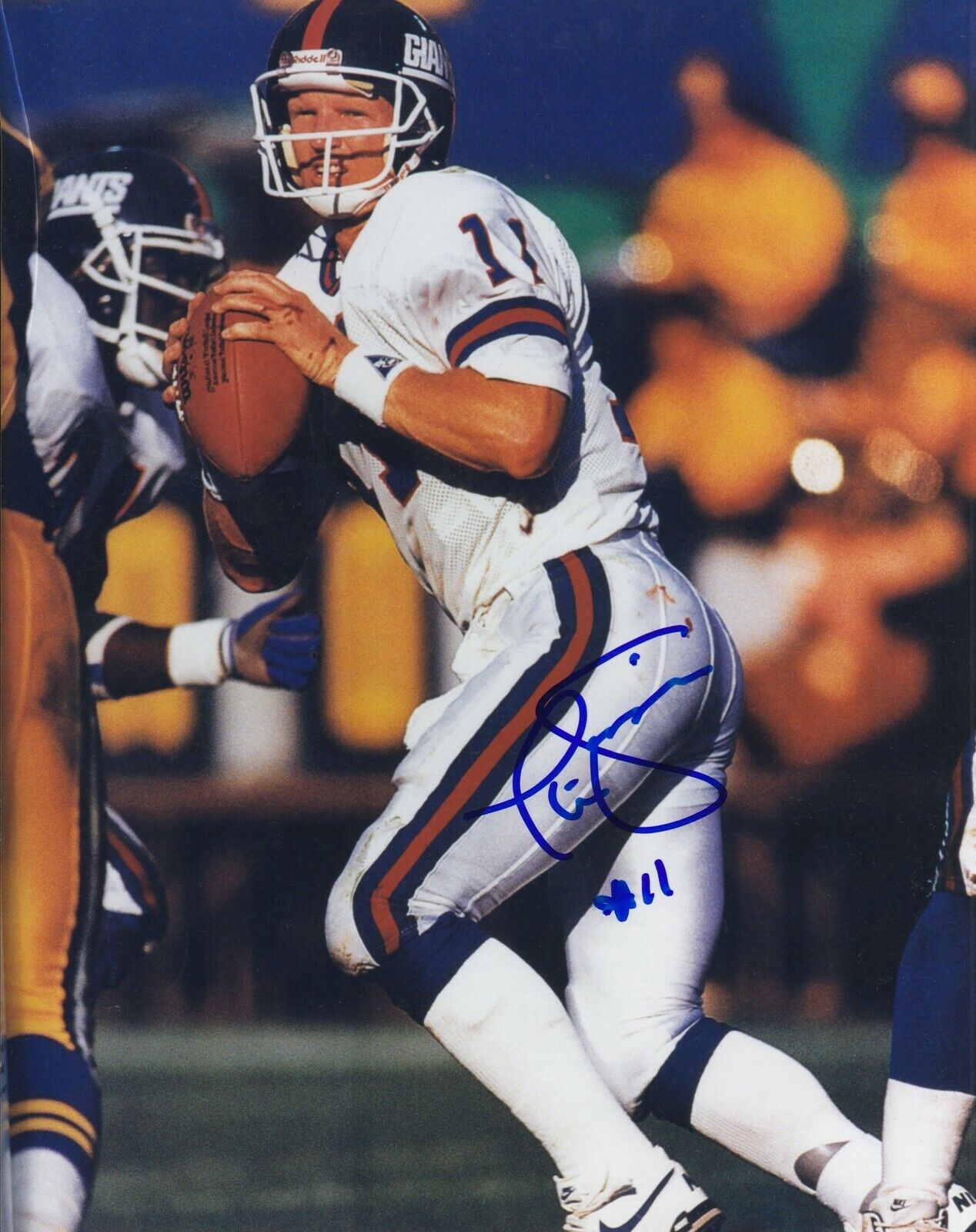 Phil Simms #0 8x10 Signed Photo Poster painting w/ COA New York Giants 031019