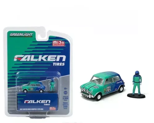 Dronehint Greenlight 1/64 1967 Austin Mini Cooper S 1275 MKI Figure Diecast Car Model Toy Toy