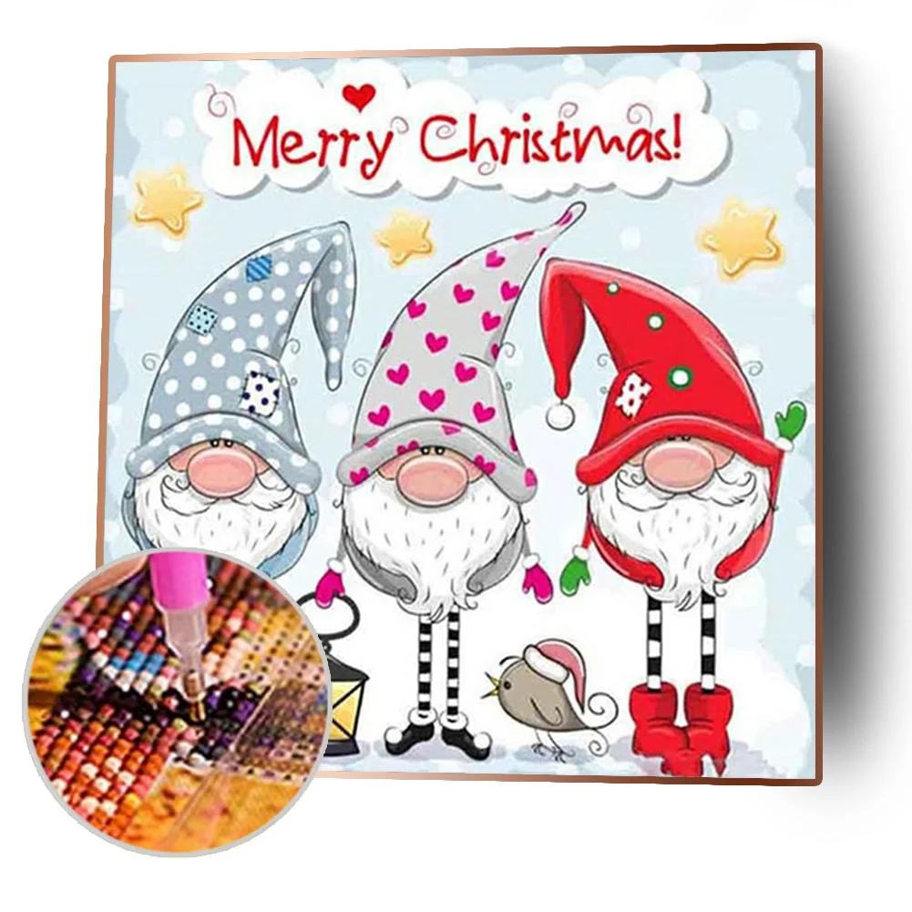 Diamond Painting - Full Round Drill - Christmas Goblin(30*30cm)