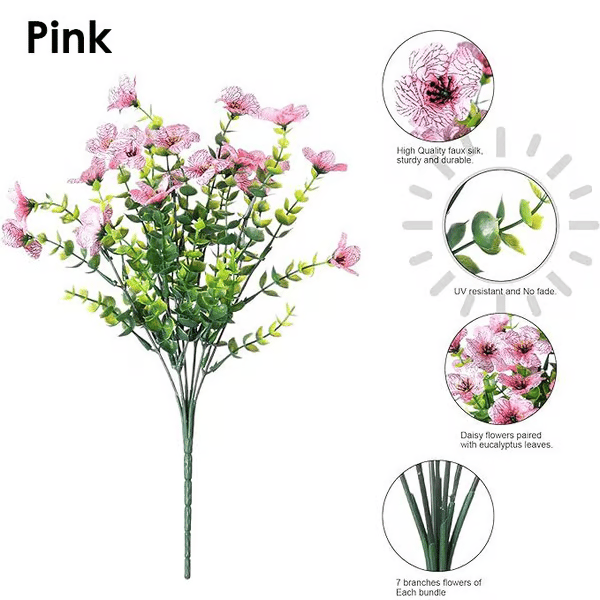💖Last Day 49% OFF -Exquisite UV Resistant Colorful Artificial Flowers 