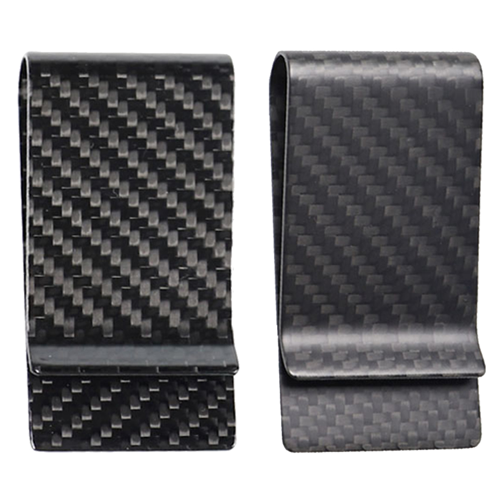 

Car Auto Slim Card Carbon Fiber Holder Credit Card Money Bill Storage Clip, Type1, 501 Original