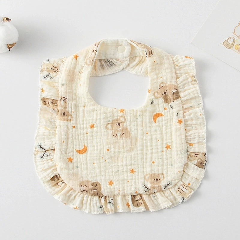 Cute Pastoral Letter Rainbow Fruit Cotton Burp Cloths Baby Accessories