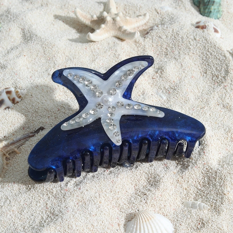 Women’s Casual Minimalist Streetwear Starfish Arylic Hair Claws