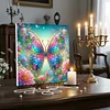 (Pre-Framed)Butterfly Flower-Special Shape Diamond Painting Kit(25x25cm)