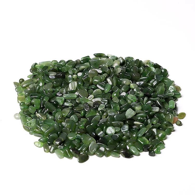 0.1kg Natural Green Jade Crystal Chips