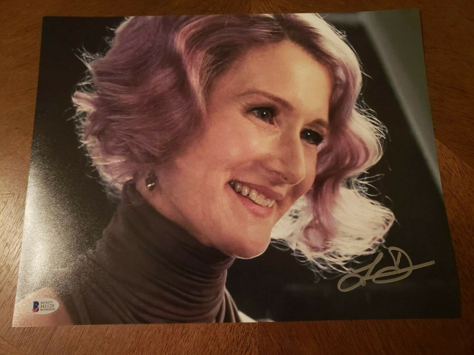 Laura Dern Signed 11x14 STAR WARS The Last Jedi Photo Poster painting BAS WITNESSED COA