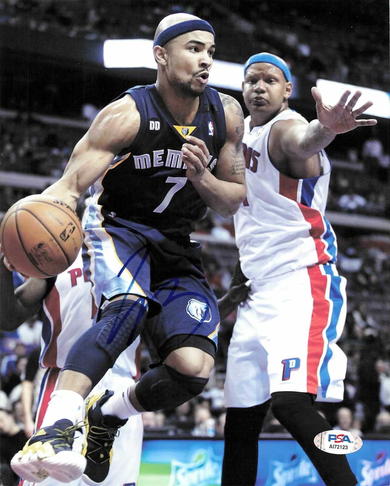 Jerryd Bayless signed 8x10 Photo Poster painting PSA/DNA Memphis Grizzlies Autographed