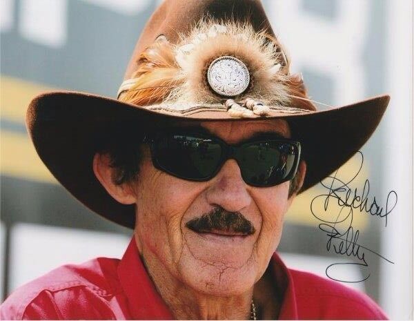 RICHARD PETTY Signed NASCAR 8 x 10 Photo Poster painting Autographed