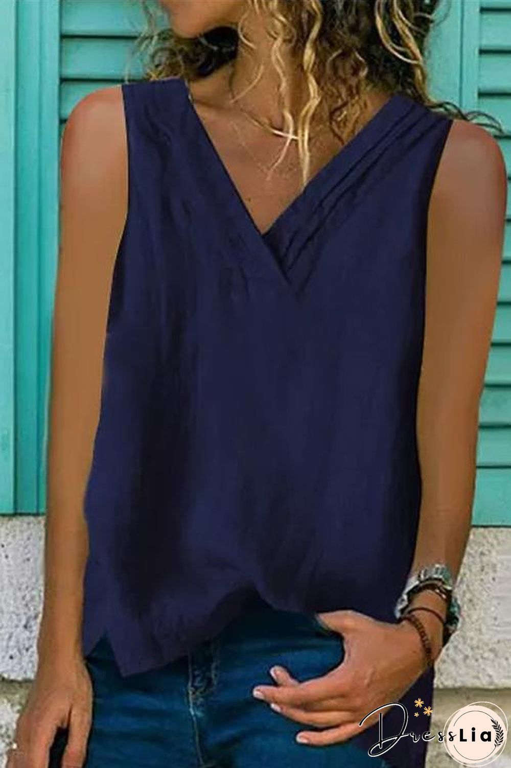 Cotton Linen Simple Top