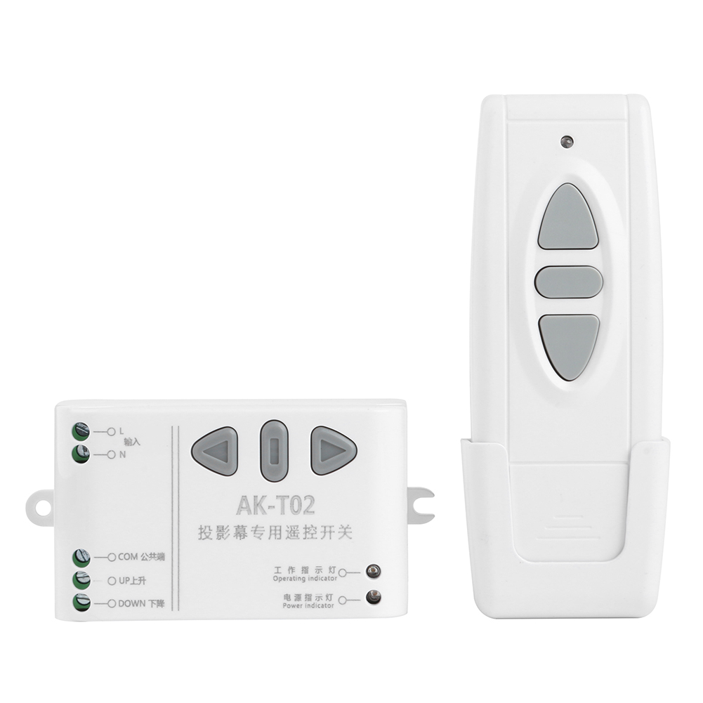 

433MHz Wireless Remote Control Projection Screen 220V Receiving Controller, 501 Original