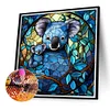 Diamond Painting-5D Full Round Drill Stained Glass Koala(40*40 CM)