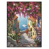 A Corner Of The Seaside City - 11CT Stamped Cross Stitch - 40*50cm