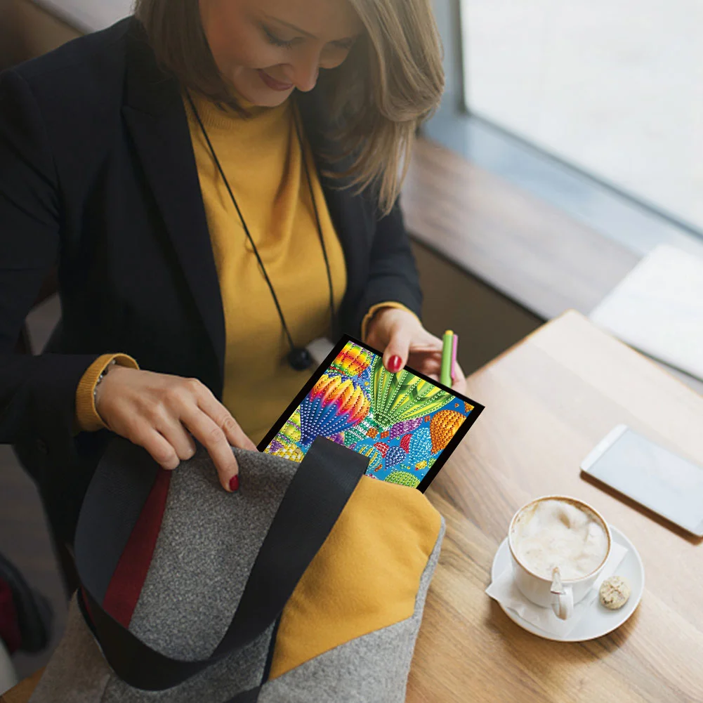 DIY Note Book Art Crafts A5 Partial Drill Wireless Strip for Gift