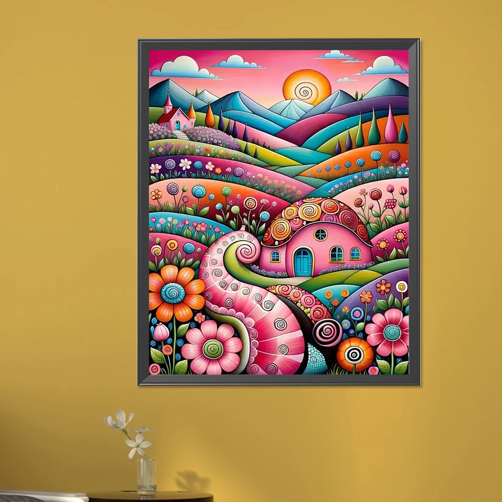 Partial AB Diamond Painting - Full Square Drill - Colorful Flower(Canvas|45*55cm)