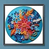 Diamond Painting-DIY Crystal Rhinestone Blue Flower
