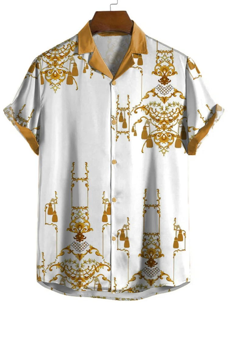 White Space Baroque Short Sleeve Shirt