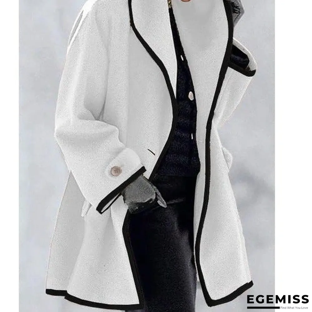 Casual Ombre Shirt Collar Outerwear | EGEMISS