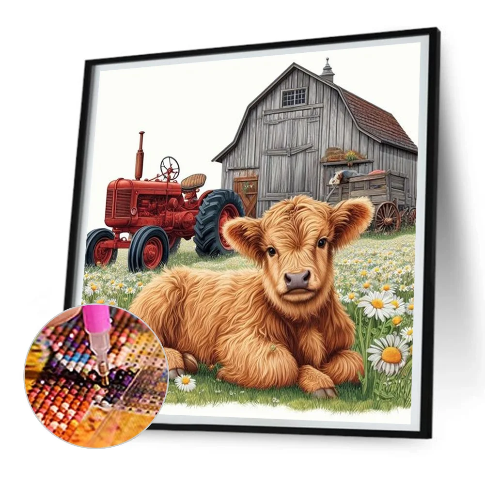 Diamond Painting - Full Round Drill - Calf(Canvas|30*30cm)