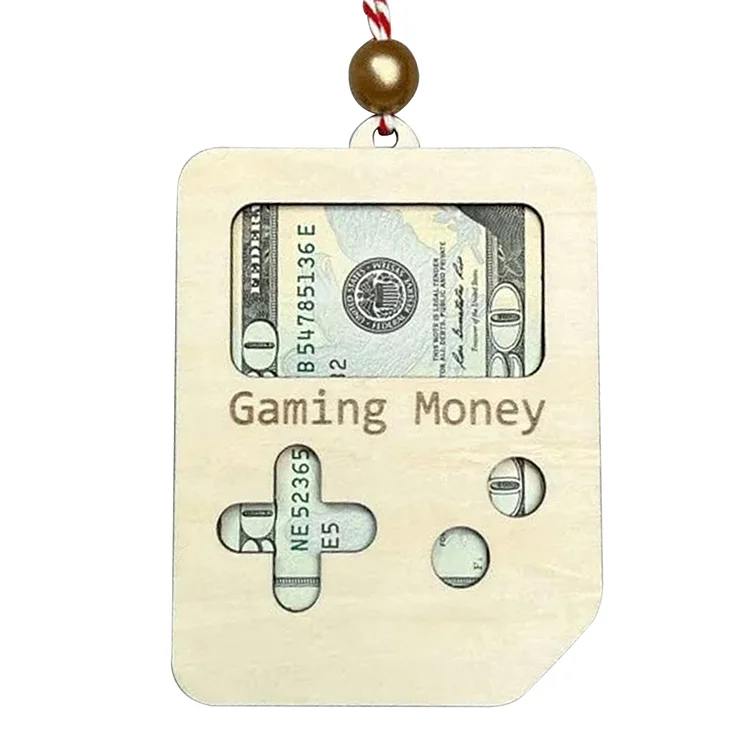 Christmas Game Console Card Holder for Xmas Tree Ornament (Log Game Console) gbfke