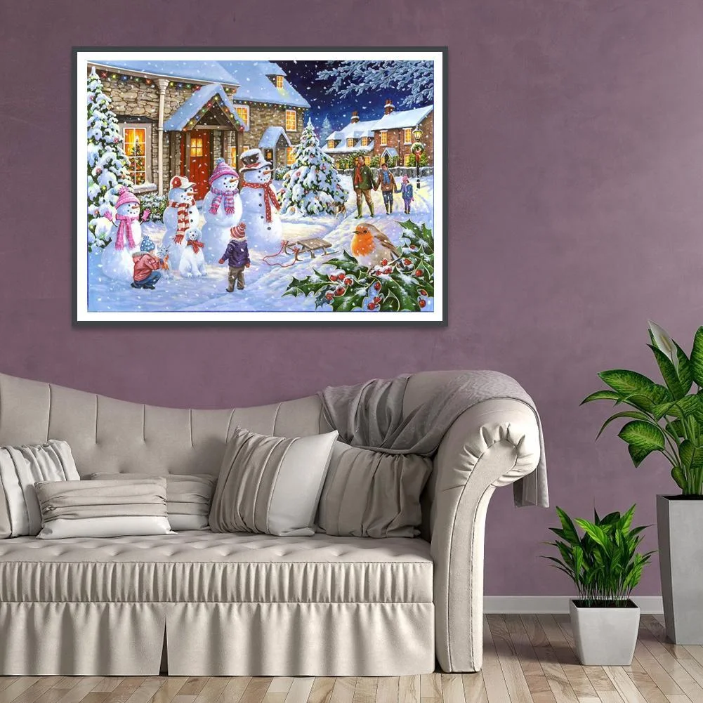 Diamond Painting - Full Round Drill - Busy Winter(40*30cm)
