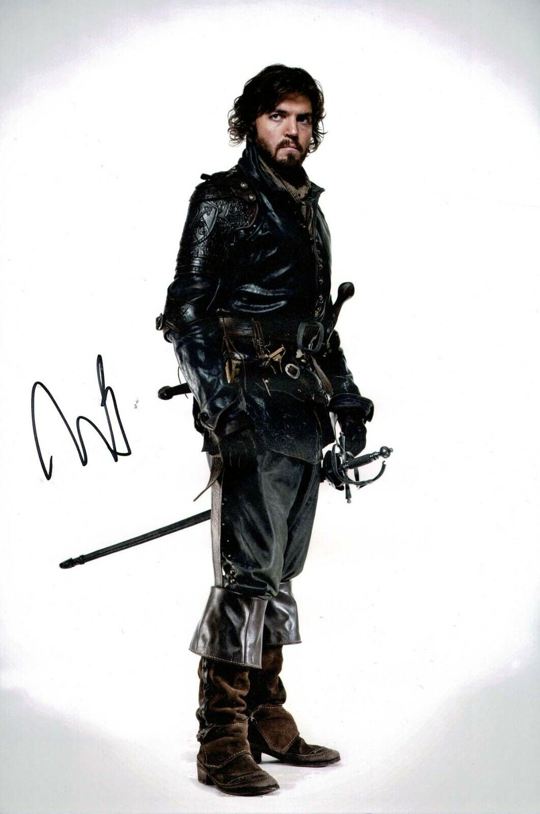 Tom BURKE The Musketeers ATHOS SIGNED 12x8 Photo Poster painting A AFTAL Autograph COA