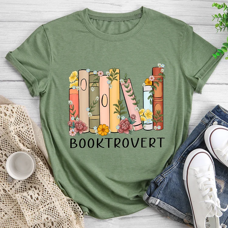 Book Trovert Reading T-shirt - BSTCAH2019-Annaletters