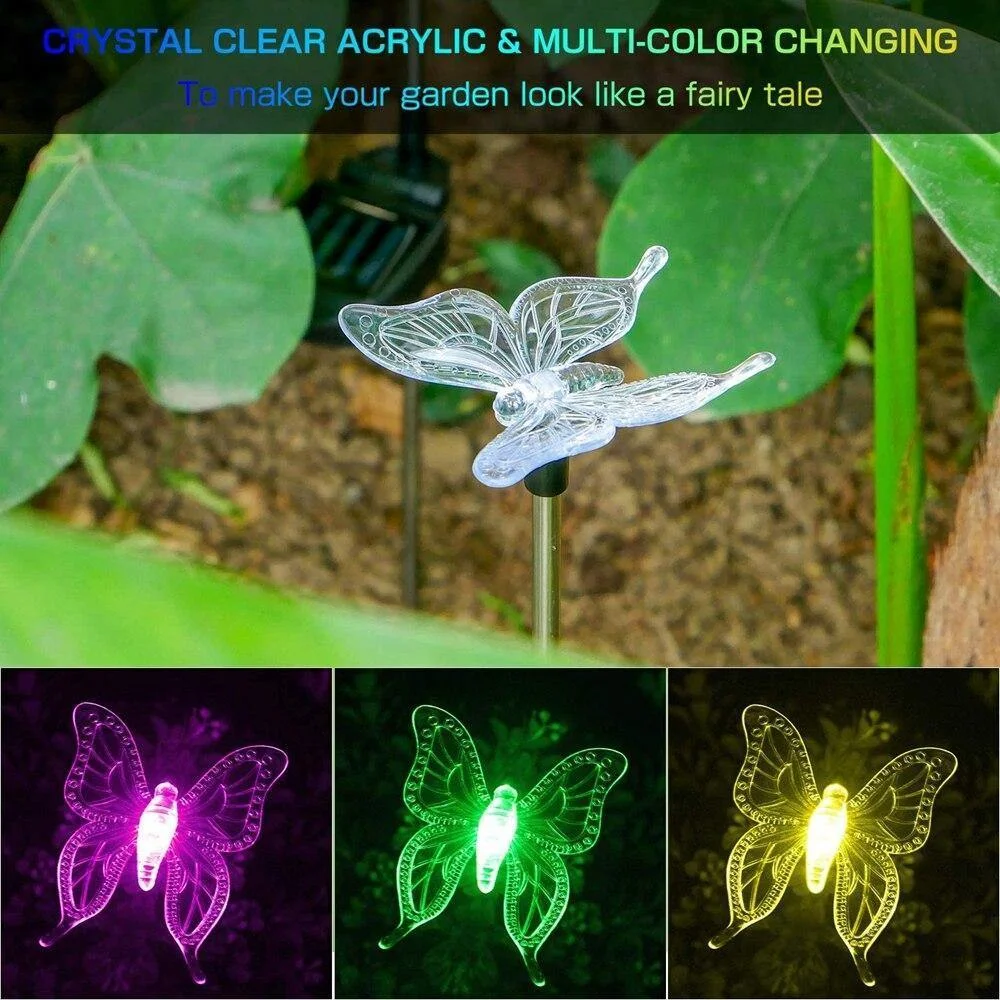 6PCS Solar Butterfly