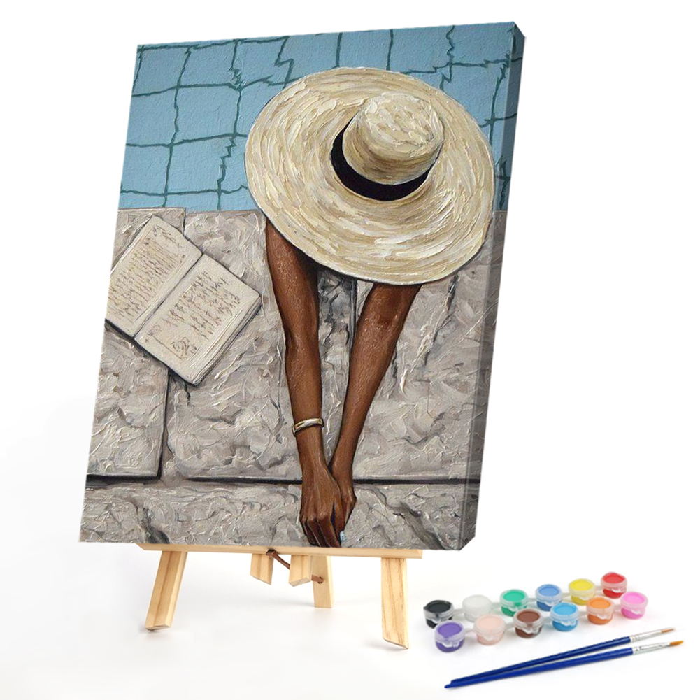 

40*50CM - Paint By Numbers - Girl On The Beach, 501 Original