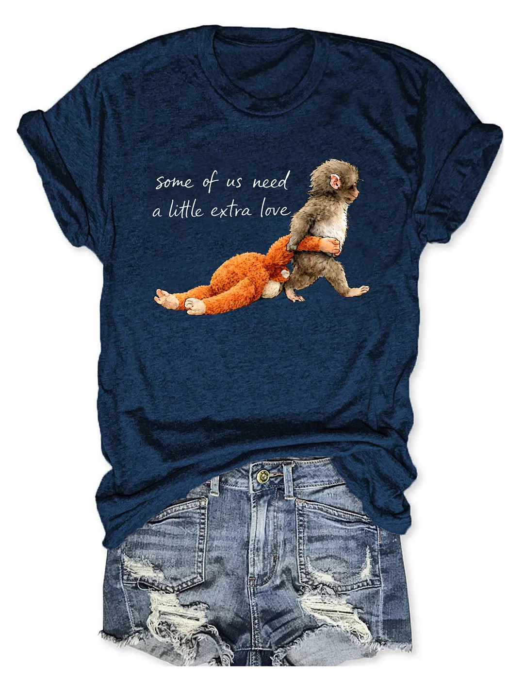 Some Of Us Need A Little Extra Love Punch Monkey T-shirt