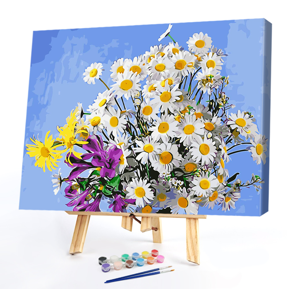 

40*50CM Paint By Numbers-Warm Daisy, 501 Original