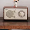 Retro walnut wood radio Bluetooth speaker