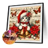 Christmas Cat - Diamond Painting - Full Round Drill (Canvas|40*40cm)