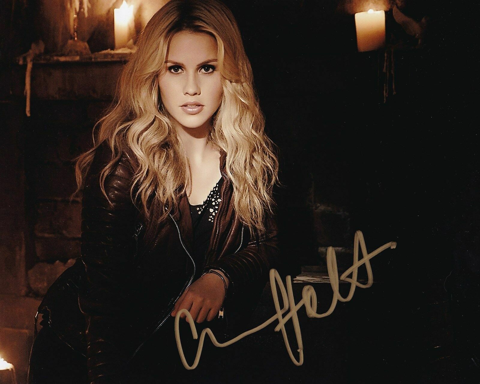 Claire Holt Autographed Signed 8x10 Photo Poster painting ( Vampire Diaries ) REPRINT