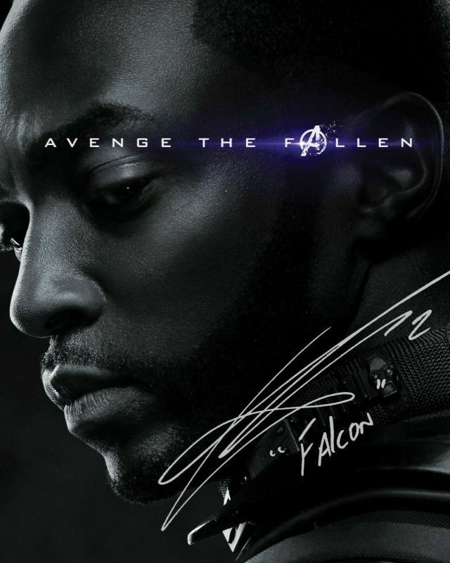 Anthony Mackie - Falcon - The Avengers Autograph Signed Photo Poster painting Print