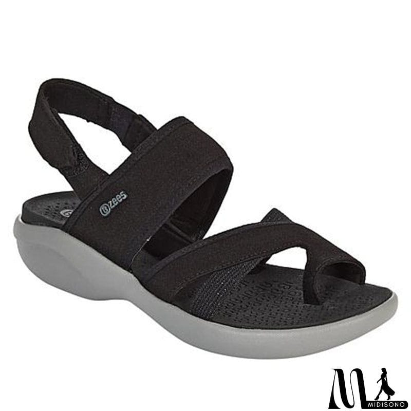 MidiSono - Women's Comfy Large Size Soft Spring Summer Beach Sandals