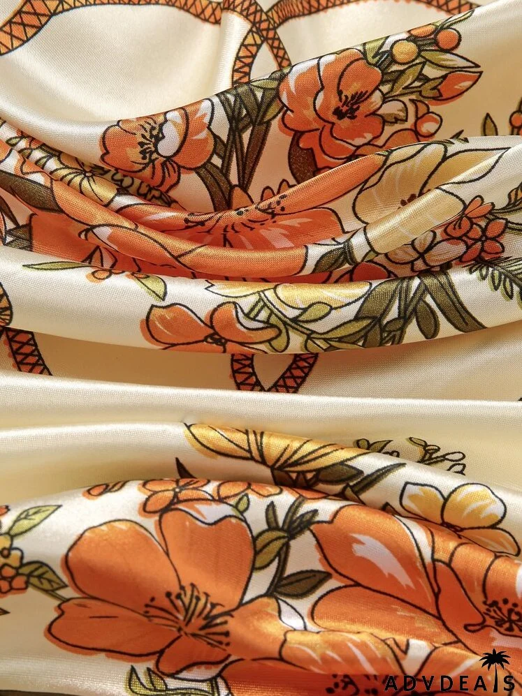 Flower Print Bandana