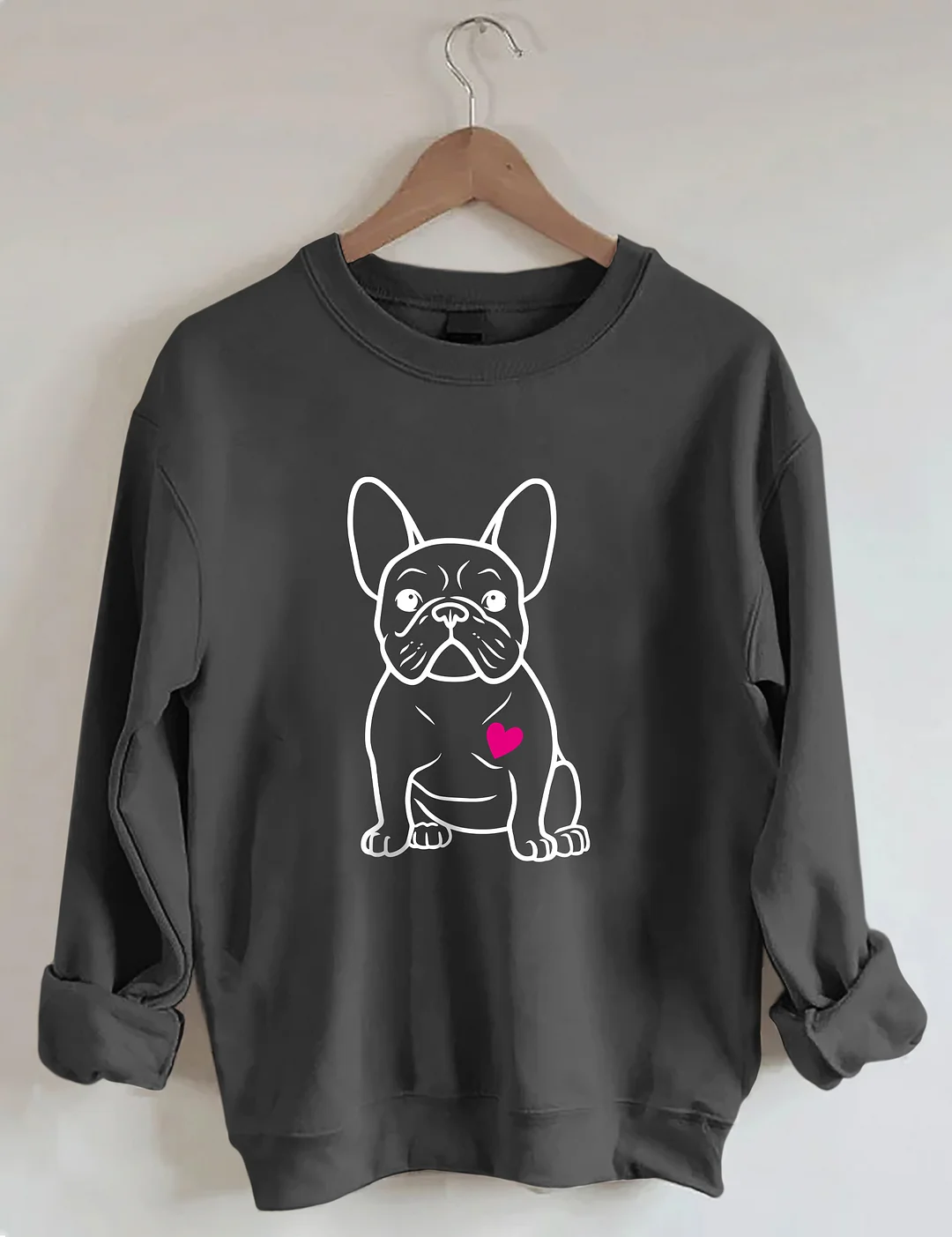 French Bulldog Heart Sweatshirt