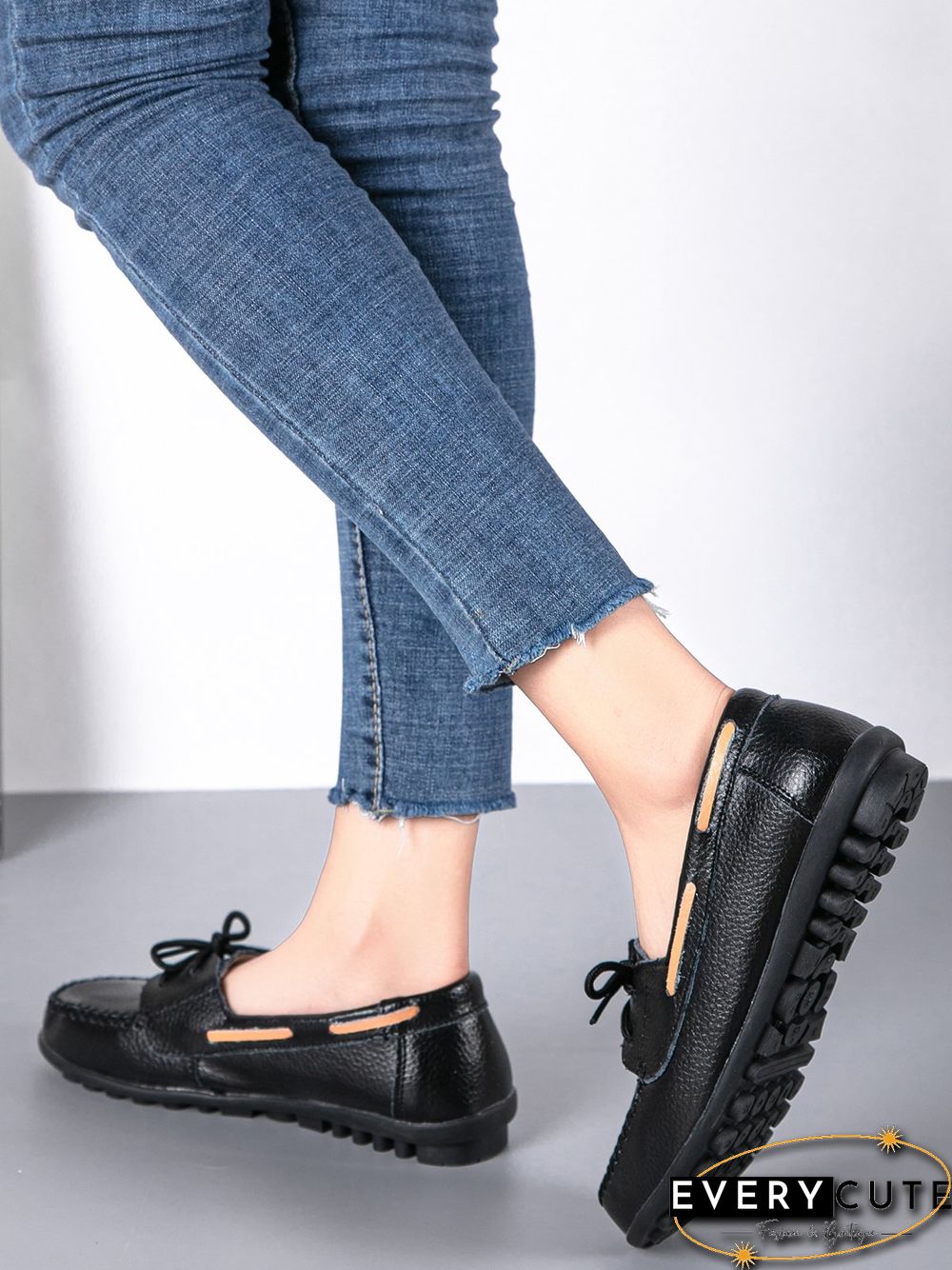 Retro Casual Simple Lace-up Flat Shoes