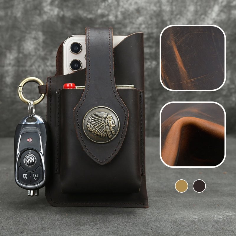 Leather Mobile Phone Bag - vzzhome